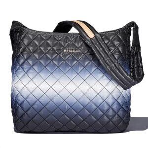 MZ WALLACE Parker Deluxe 150th Anniversary Exclusive Navy Ombre Crossbody Bag